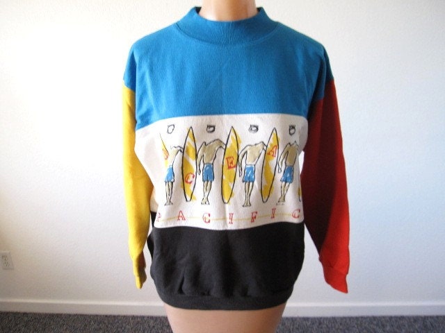 Vintage 80s OCEAN PACIFIC Surf Sweatshirt