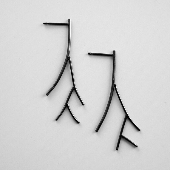 Twig Post Earrings