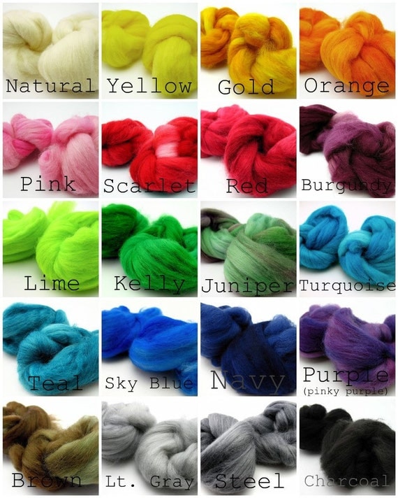 Felting Fiber-half ounce-handyed handpainted