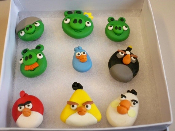 Angry Birds Magnets from Klay Krafter