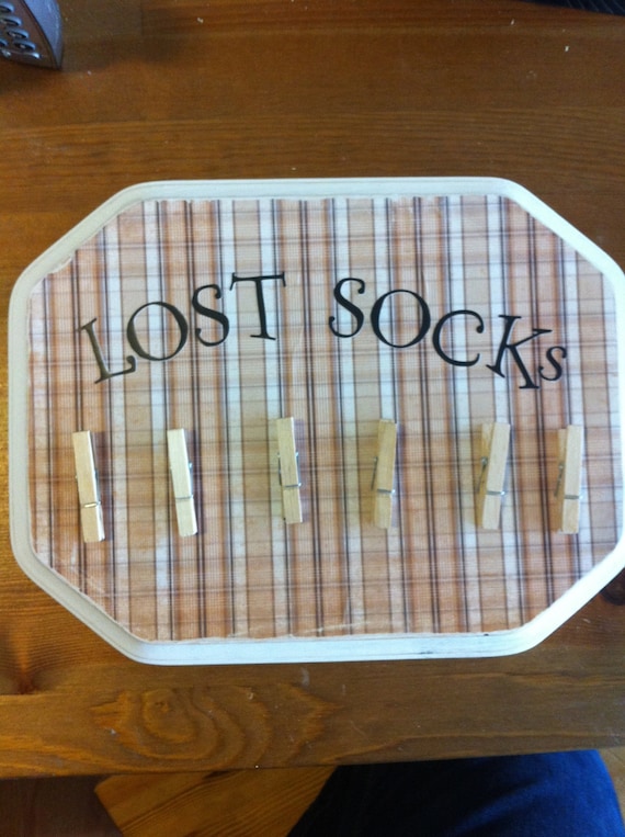 Lost Socks Wooden Sign