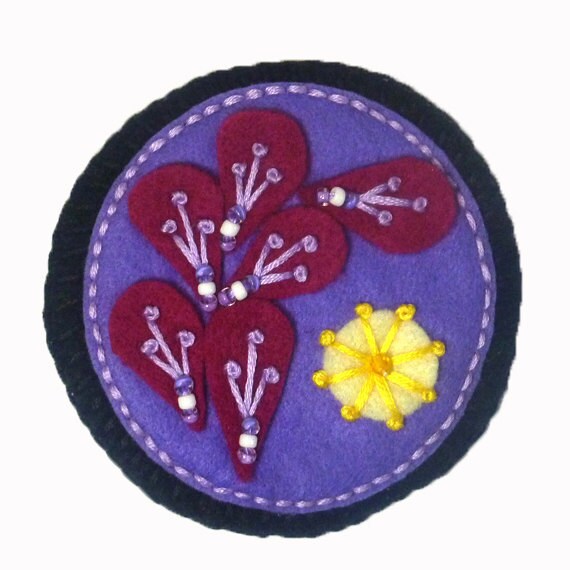 Japanese Inspired Winter Brooch