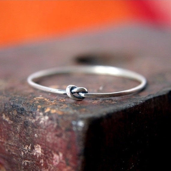 Tiny Knot Ring in Sterling Silver