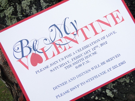 Be My Valentine Invitation (set of 10)