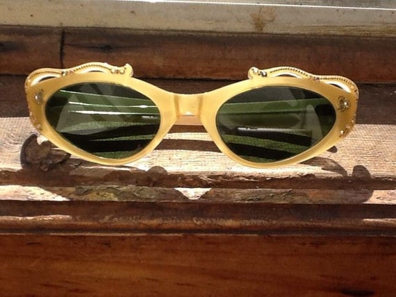 1940's Gold Sunglasses