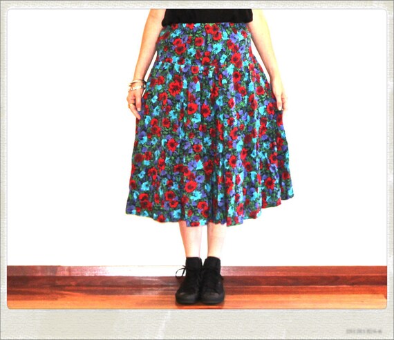 Bright indie maxi skirt