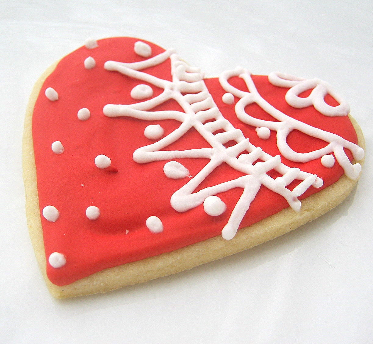 Vintage Lace Hearts 12 Count 3" Valentine Sugar Cookies All Natural Home Baked