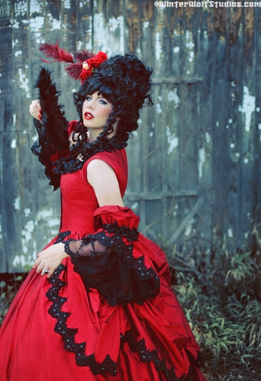 Scarlett Marie Antoinette Fantasy Gown Gothic Victorian Steampunk Wedding 