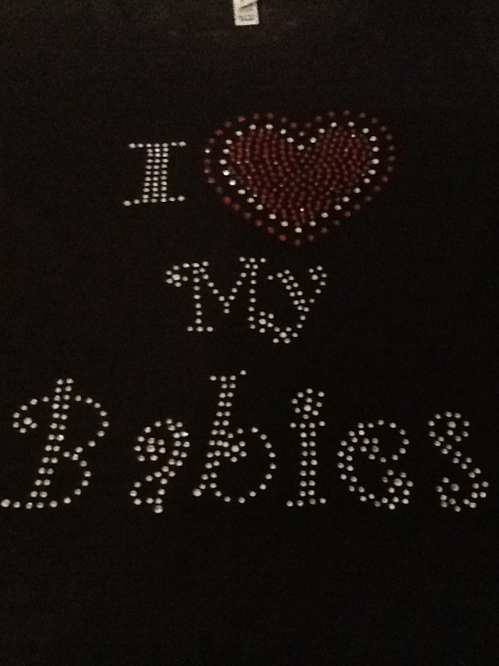 BLING I Heart Shirts--Customized with your choice of saying or name