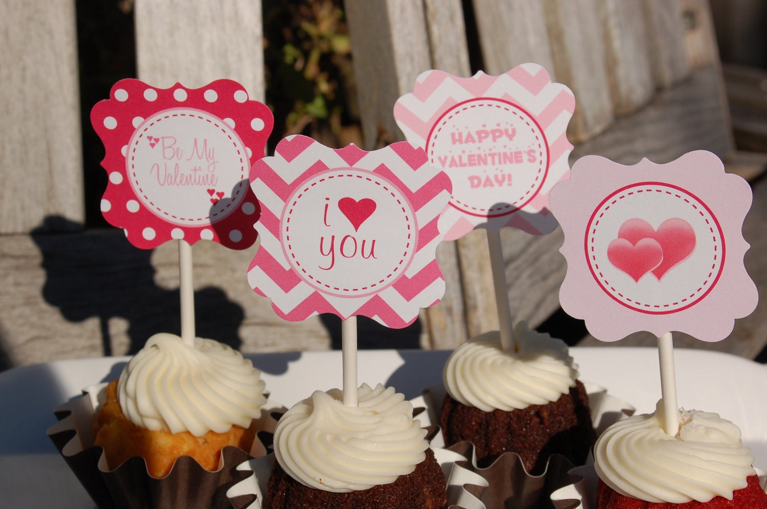 Valentine's Day Cupcake Toppers/Tags-printable