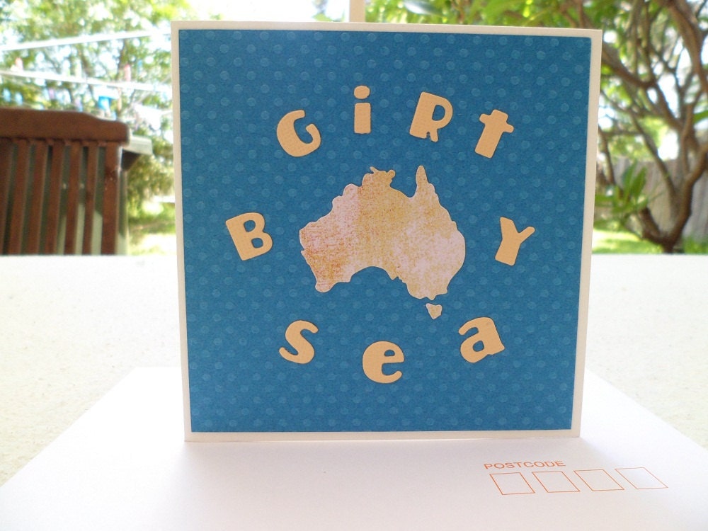 Australia Day Card Girt By Sea Blank Greeting