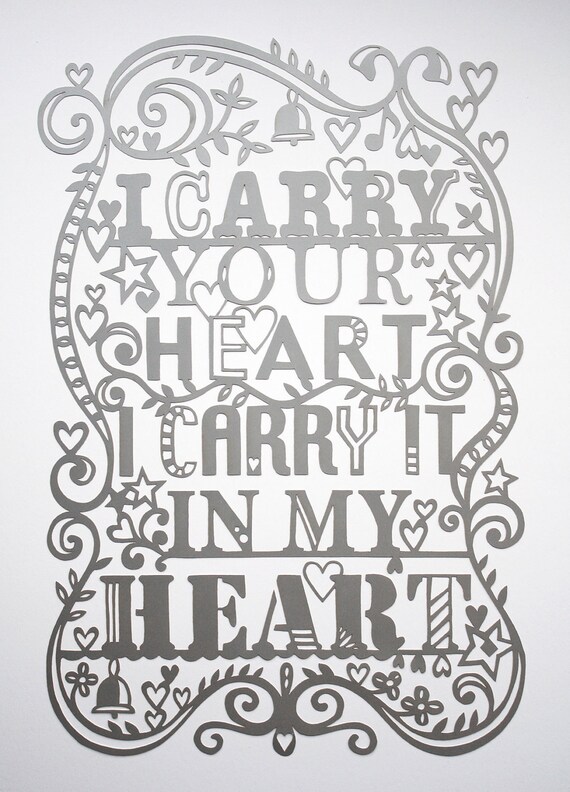 I Carry Your Heart from Made by Julene