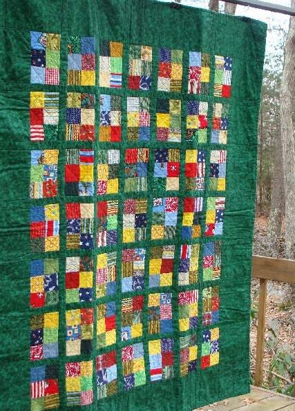 Quilt, Emerald Green Fun