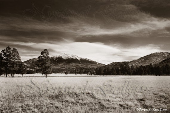 San Francisco Peaks- Flagstaff AZ- Original photograph very high quality. - 5x7"