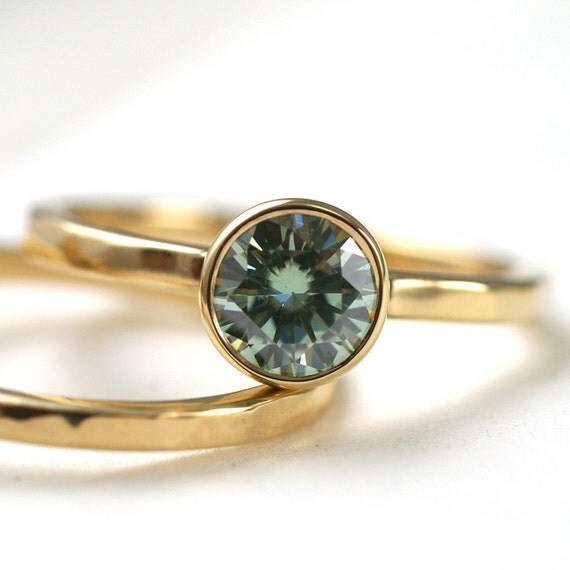 Green Moissanite Facets 6mm Limited Edition