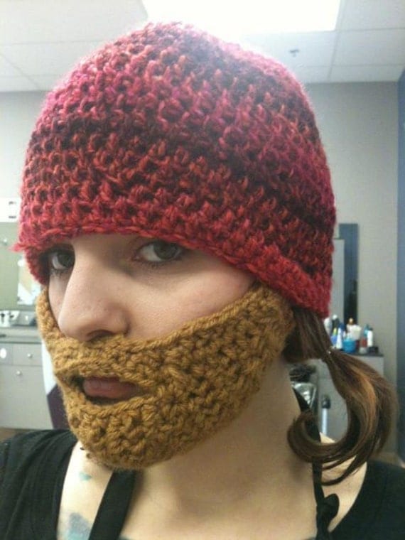 Crochet Beard Hat From logladyoutfitters