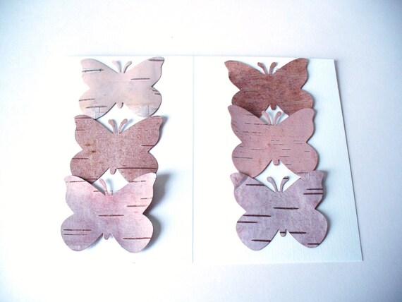 Birch Bark Butterfly Cardmaking Supplies Rustic Inspired Weddings 