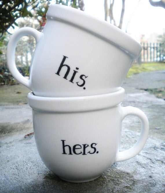 His & Hers Mug Set ... FREE SHIPPING in CANADA