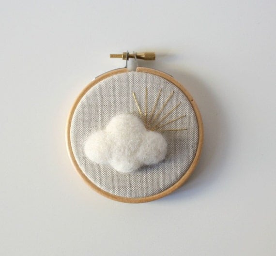 here comes the sun - truly tiny wall art hoop