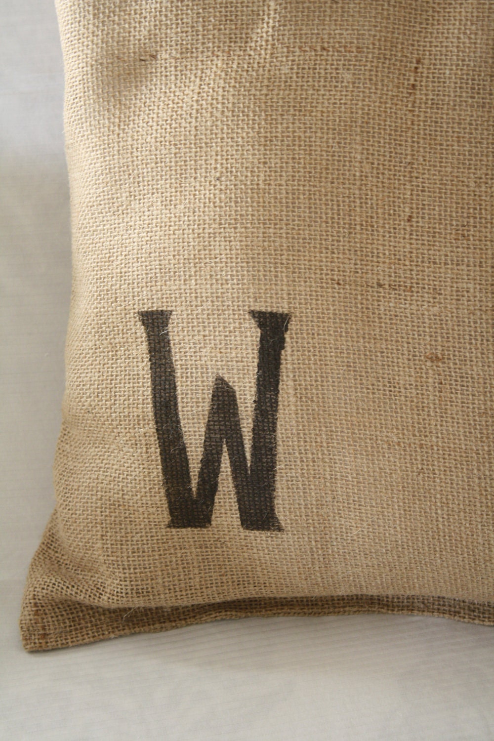 Custom Burlap Pillow