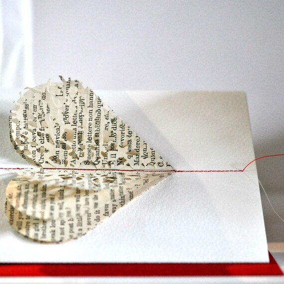 Layered Lace Heart Gift Card Conversation in Italian