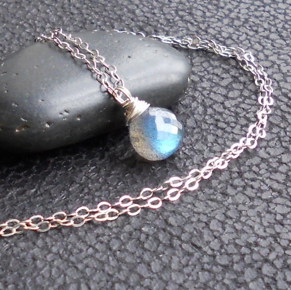 Firefly - Labradorite Sterling Silver Wire Wrapped Necklace