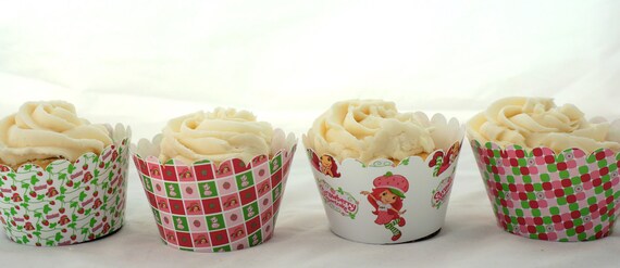 Strawberry Shortcake Cupcake wrappers for Girl's Birthday Party