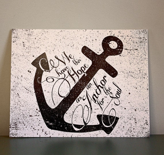 8x10 Anchor print