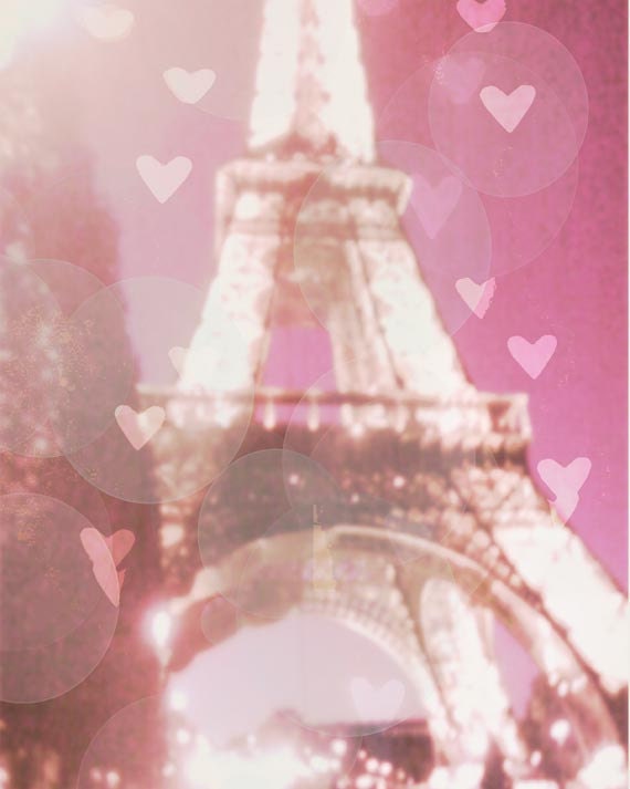 Valentines Gift, Paris, Pink, Photography, Eiffel Tower, Hearts