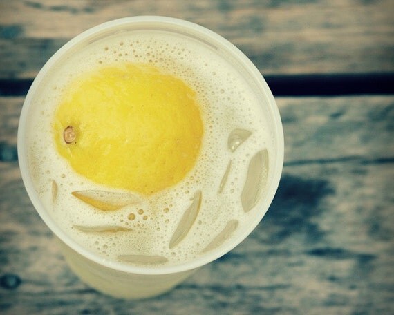 Grey, yellow, kitchen photo, beach house, sunshine, citrine, gold, gray, foodie, summer, sun, print - Lemonade, 8x10 fine art photograph