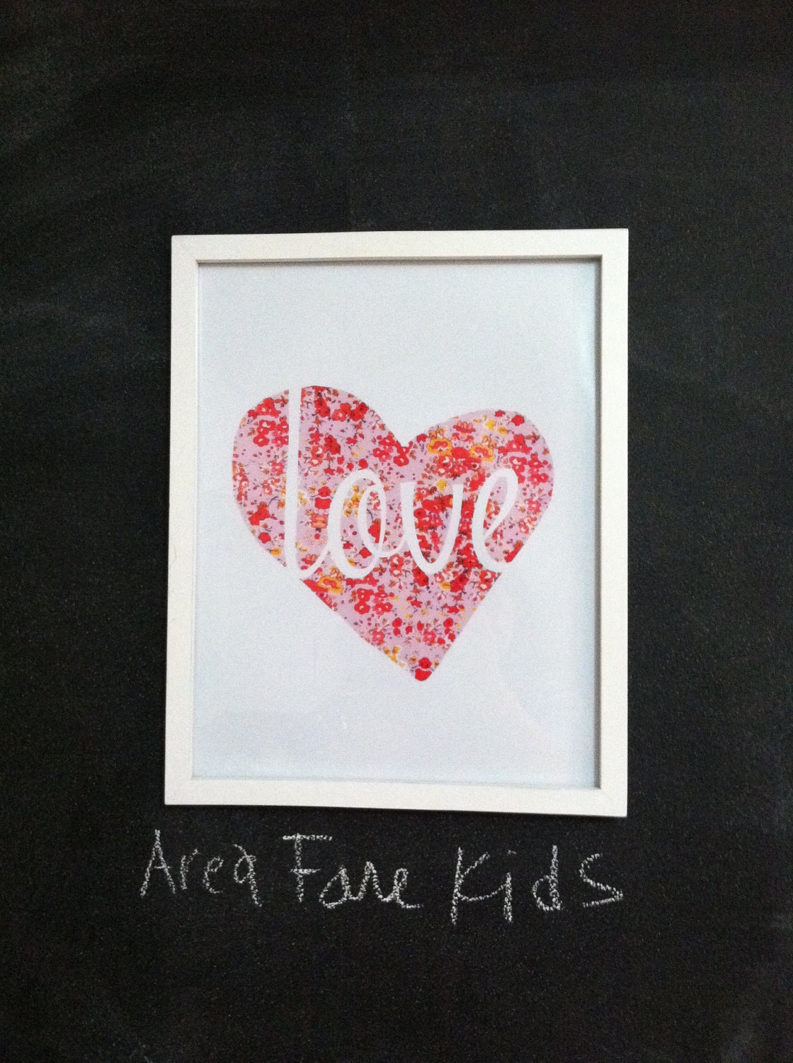 8 X 10 LOVE Heart Art Print