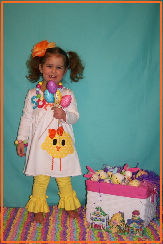 Girl EASTER Dress ... Personalized Chick Dress