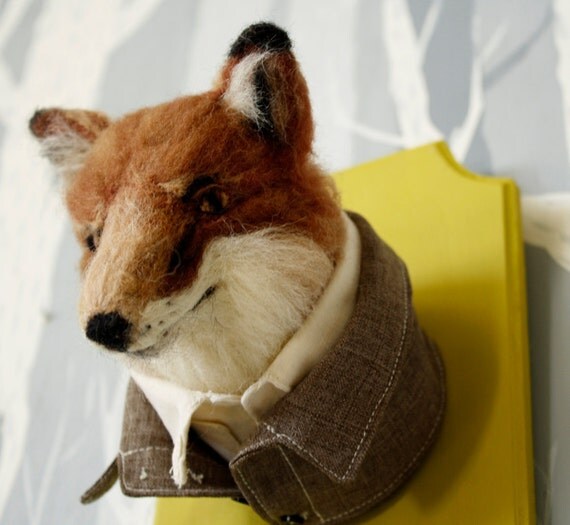 Stacie Van Arsdale's Felt Fox Taxidermy