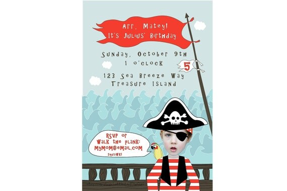 Invitation: Pirate Birthday Party - Personalized and Printable