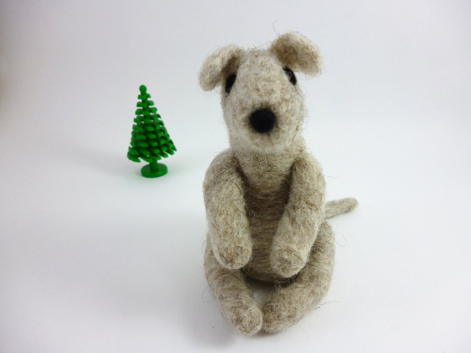 Needle Felted Animal Rat Wool Art Decoration Artist Limited Edition