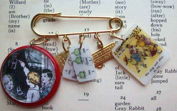 Vintage School Days Kilt Pin