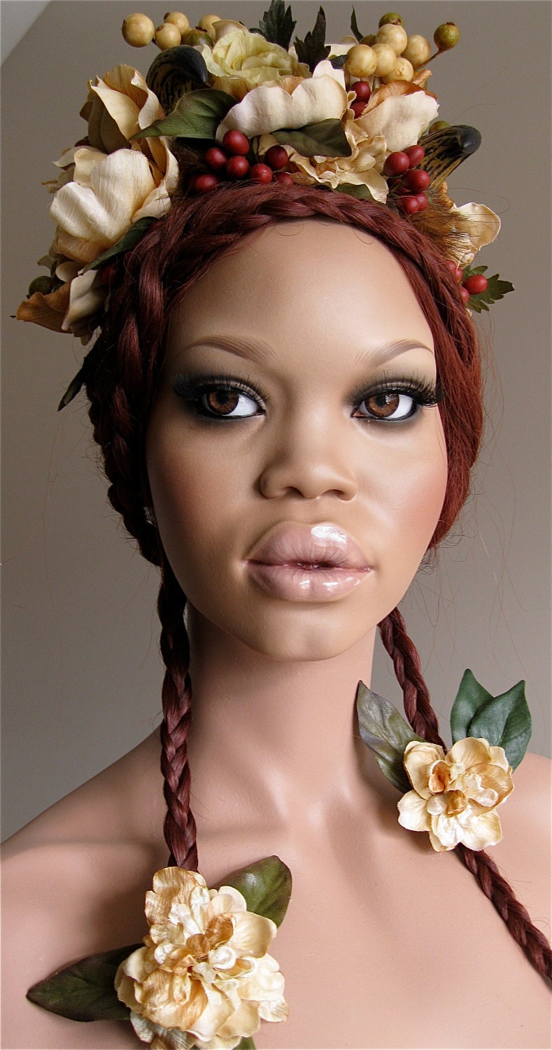Clearance Sale Fawn Princess Ophielia : Floral Horned Headdress