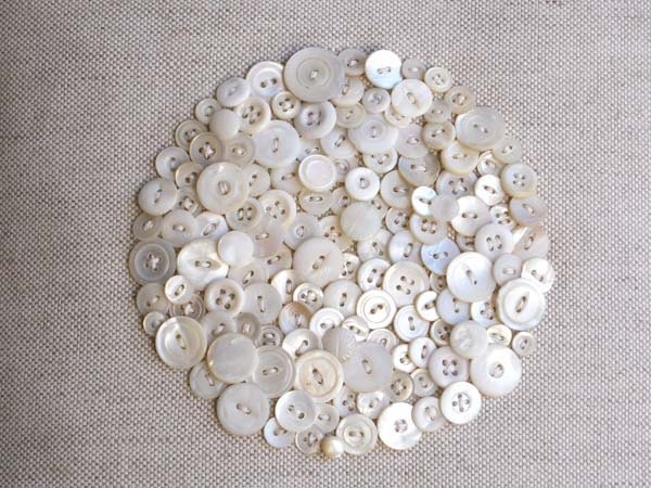 Oh Iridescent Moon of Buttons - Decorative Pillow