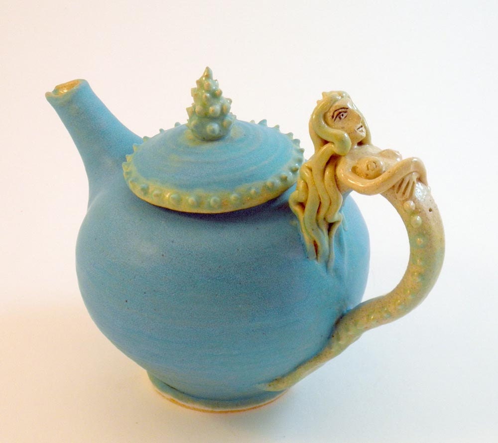 mermaid teapot
