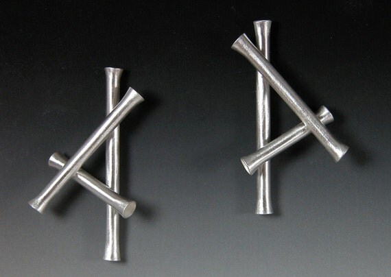 Sterling Silver Earrings in Seamless Tubing ePA2