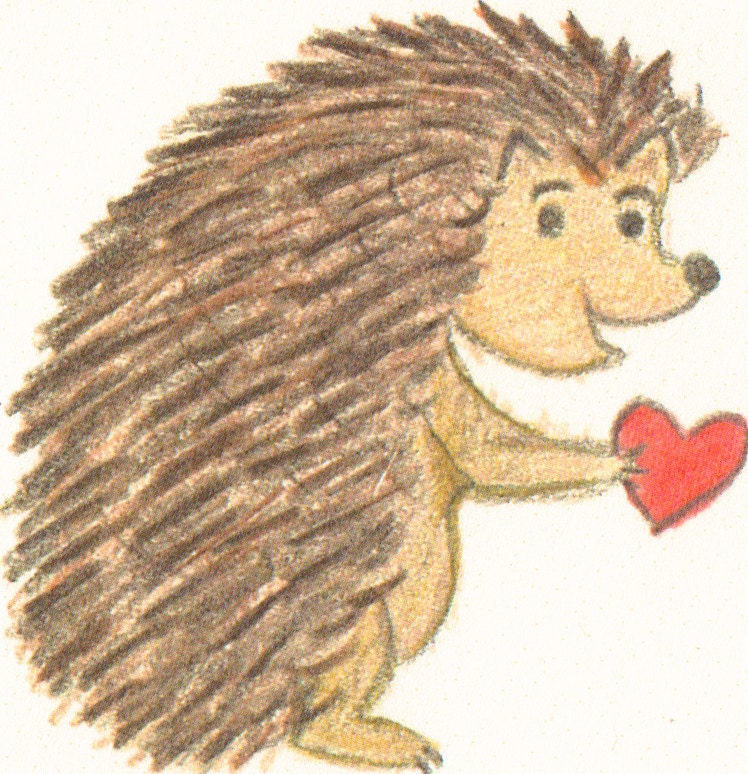 Henry Has a Heart Color Pencil Print