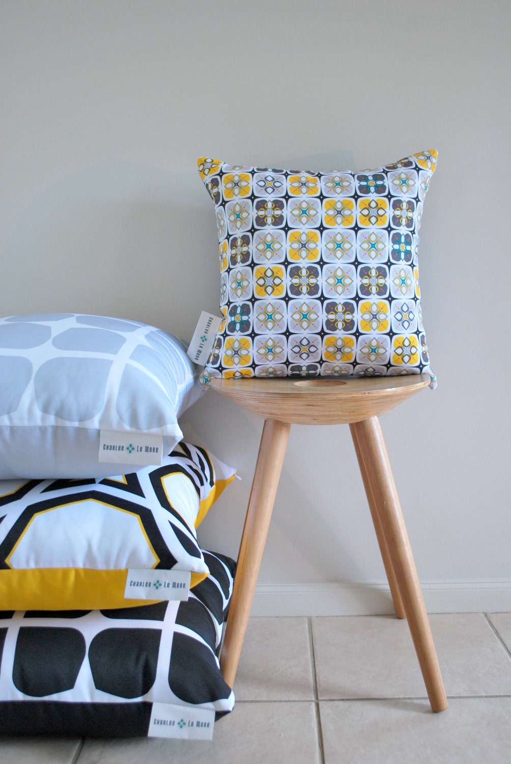 Graphic Soft Furnishings with a dash of colour