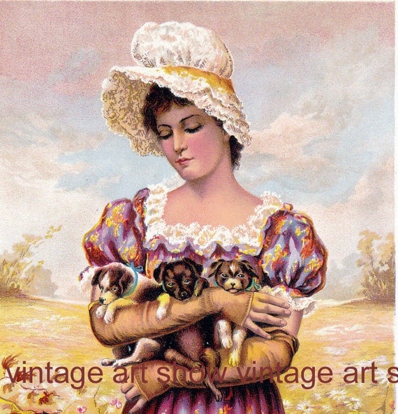 Victorian era chromolithograph illustration at VintageArtShow Victorian era chromolithograph illustration at VintageArtShow