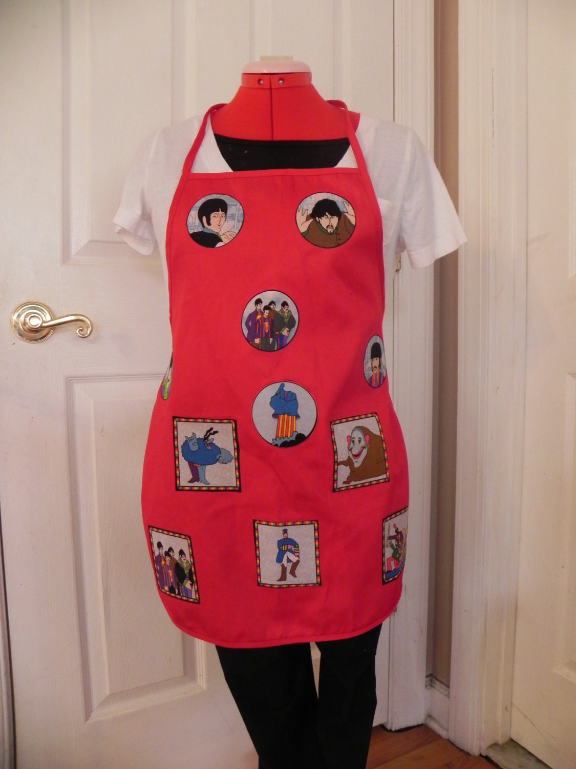 Apron Made with The Beatles Fabric