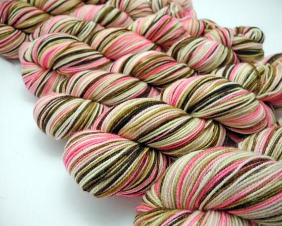 Neapolitan - Strong Arm Skinny hand dyed sock yarn
