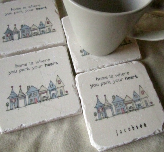 Personalized Coasters, Set of 4