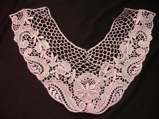 Grab Em By The Collar - Vintage Lace Collar Applique - Lilac - (6)