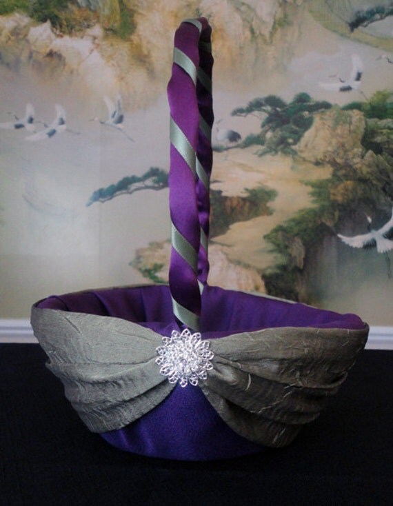 Purple Plum and Olive Green or Custom Made to your Colors Wedding 