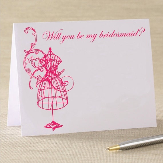 Will You Be My Bridesmaid Wedding Card