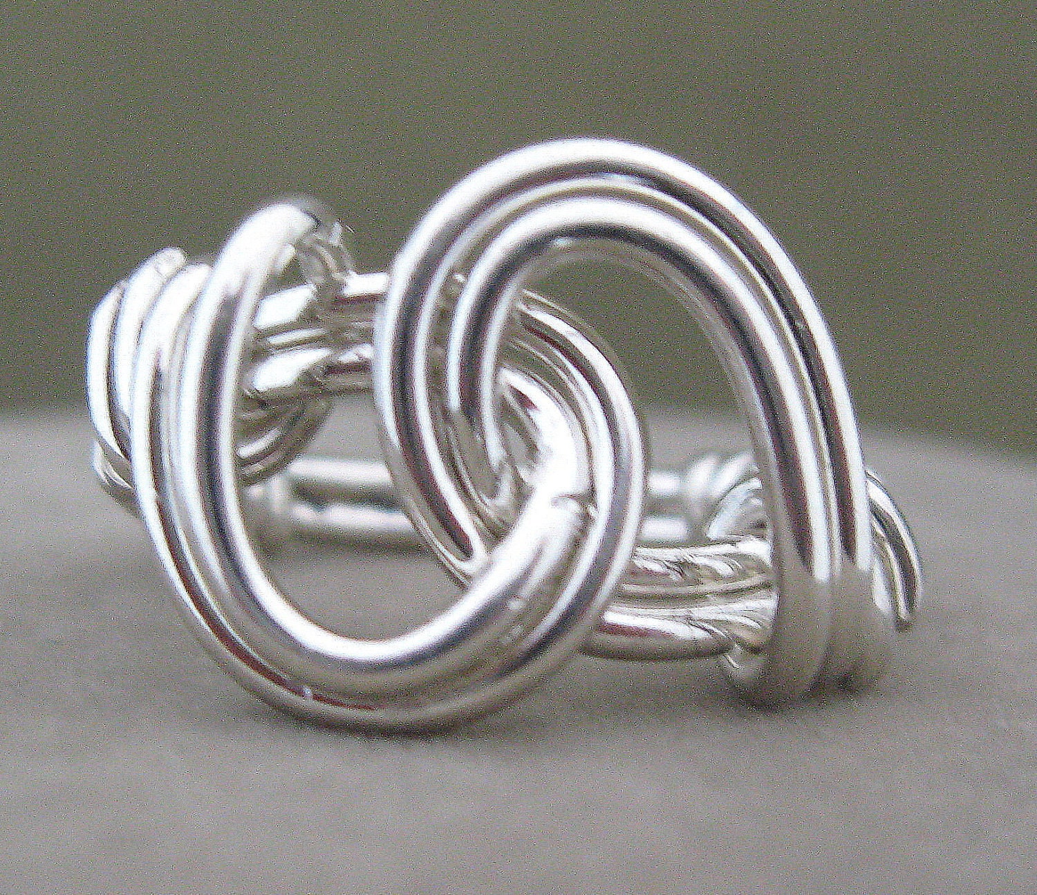 Sterling Silver Wire Wrapped Unisex Ring